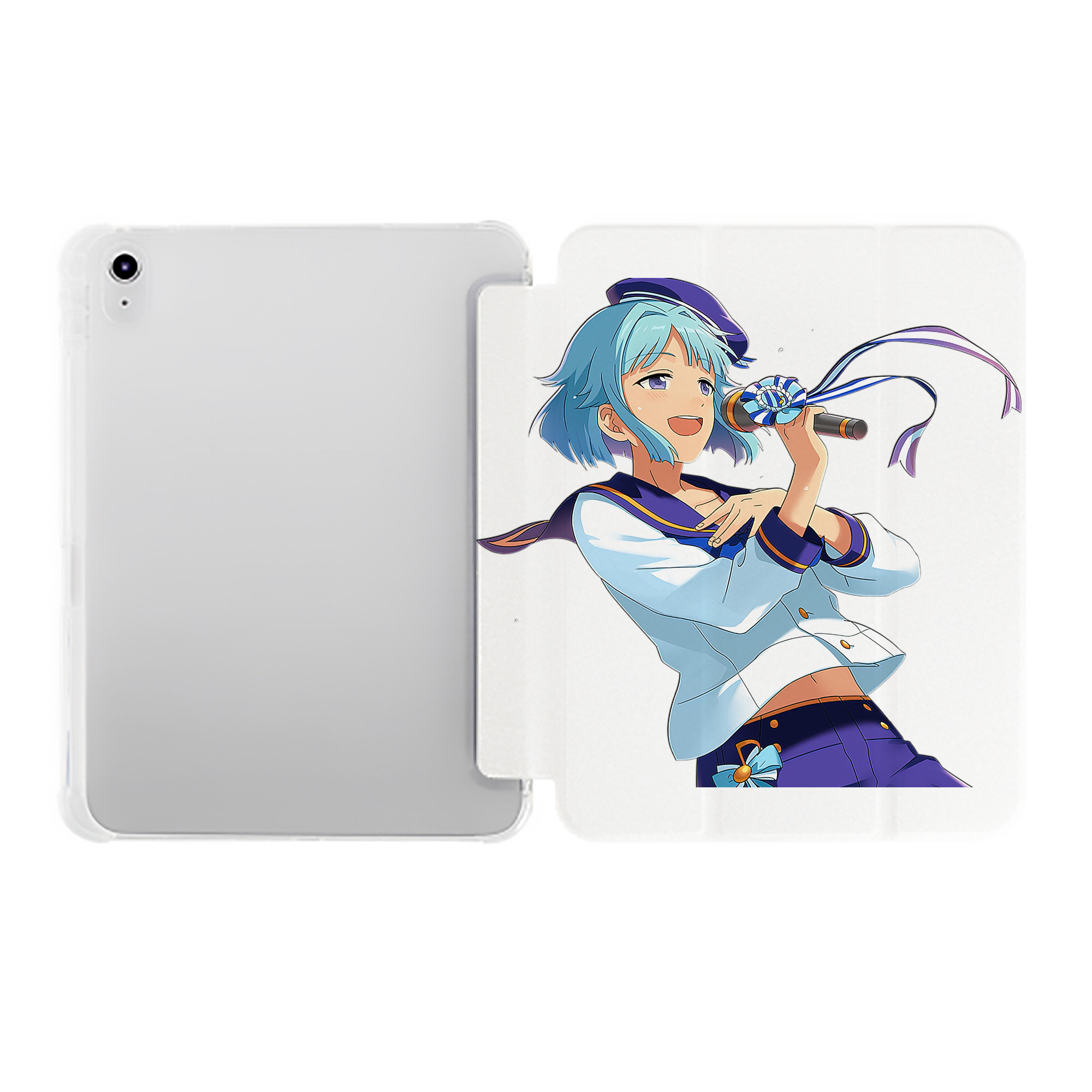 （画像用） あんさんぶるスターズ! Ensemble Stars IPad ケース ペン収納付き 三つ折りスタンド PUレザー×シリコン 対応機種9.5/10.5/10.9インチ